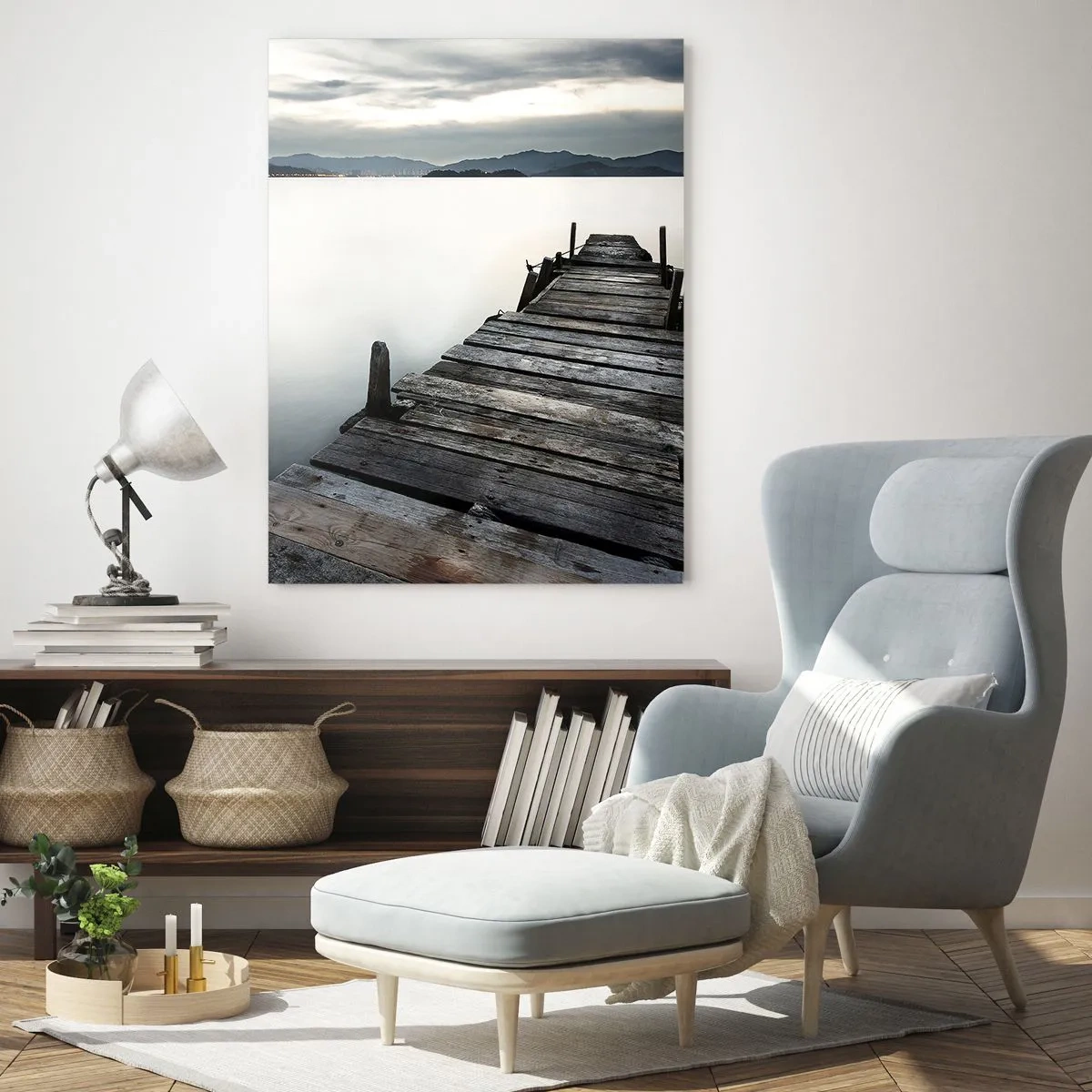 Billede på glas - Fordyb dig i ro og fred - 70x100 cm