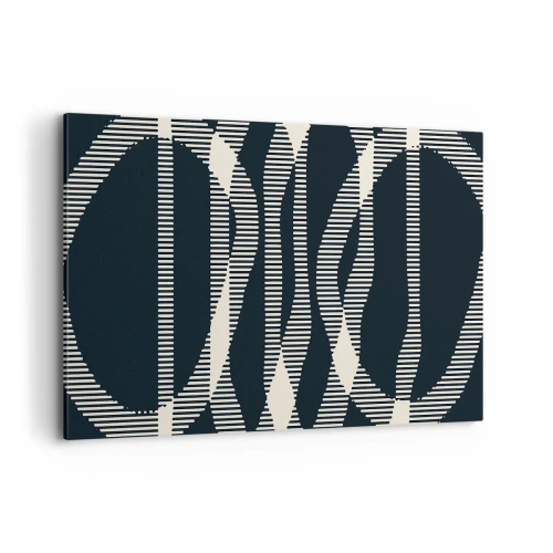 Lærredstryk - Billede på lærred - Forsøg på at bryde igennem mørket - 100x70 cm