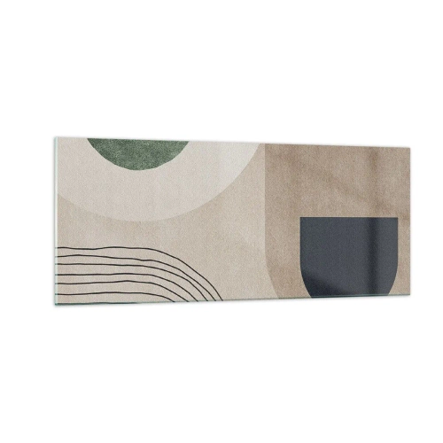 Billede på glas - Blidheden i en oval - 100x40 cm