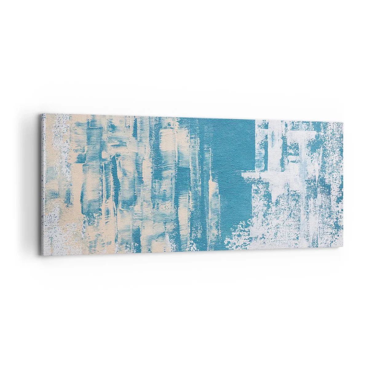 Lærredstryk - Billede på lærred - Gennem istappen - 100x40 cm