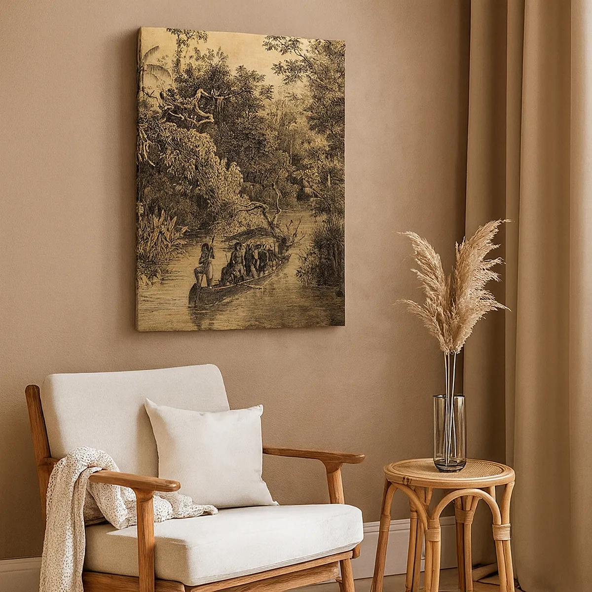 Lærredstryk - Billede på lærred - Rejsen til kilden - 50x70 cm