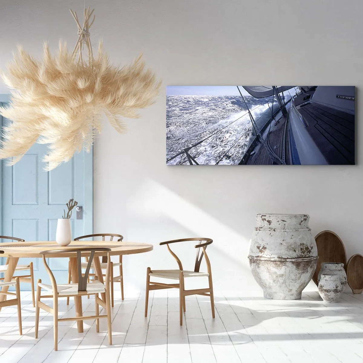 Lærredstryk - Billede på lærred - Jeg ved, hvad det vil sige at være en fugl - 160x50 cm