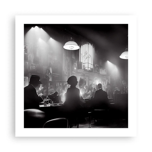 Plakat - I en jazzet stemning - 50x50 cm