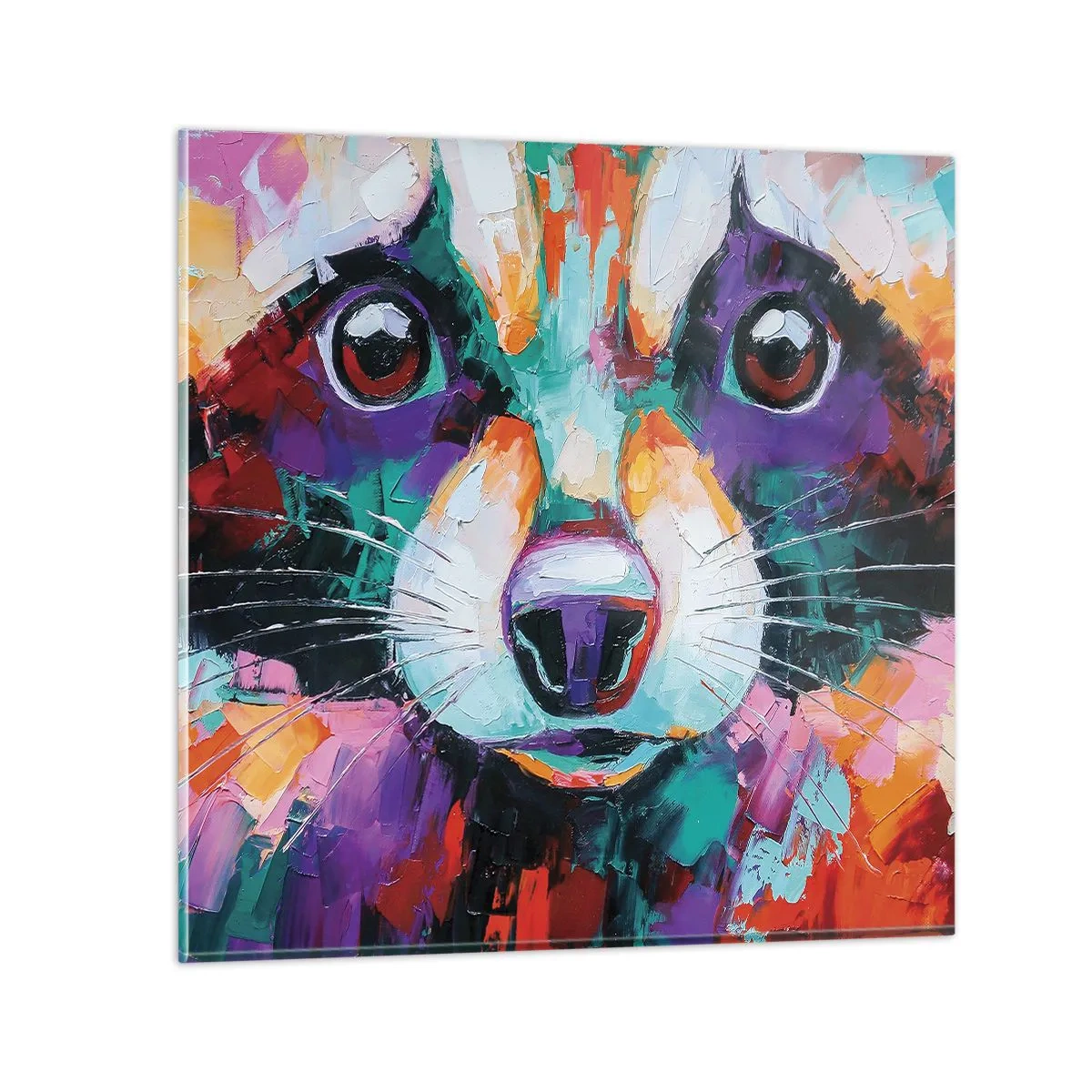 Billede på glas - Kun gode følelser - 40x40 cm