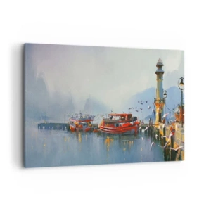 Lærredstryk - Billede på lærred - Ved verdens ende - 120x80 cm