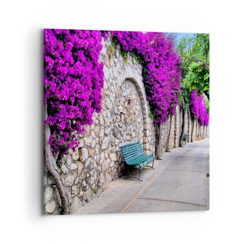 Lærredstryk - Billede på lærred - Lad os mødes så hurtigt som muligt - 70x70 cm