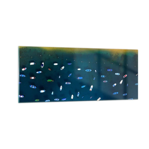Billede på glas - En ferieleg - 100x40 cm