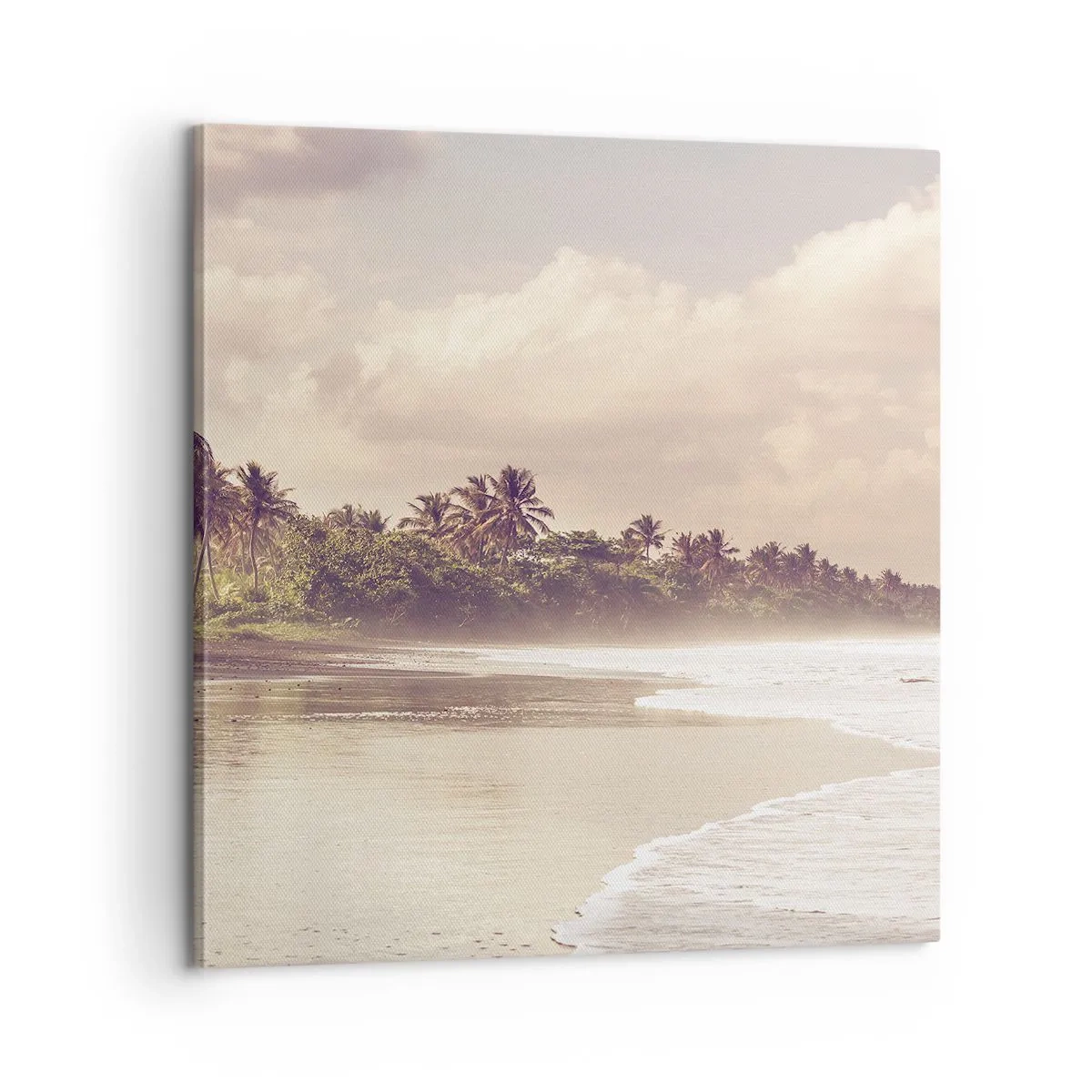 Lærredstryk - Billede på lærred - Kærtegner bølgerne - 60x60 cm