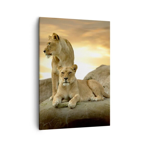 Lærredstryk - Billede på lærred - Kongelig majestæt - 50x70 cm