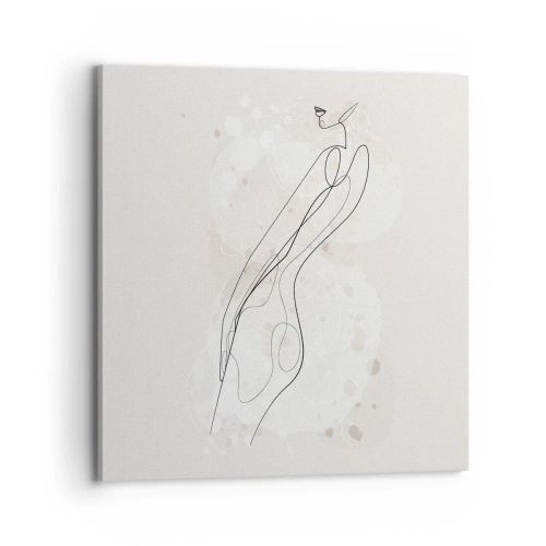 Lærredstryk - Billede på lærred - At forvilde sig med blikket - 70x70 cm