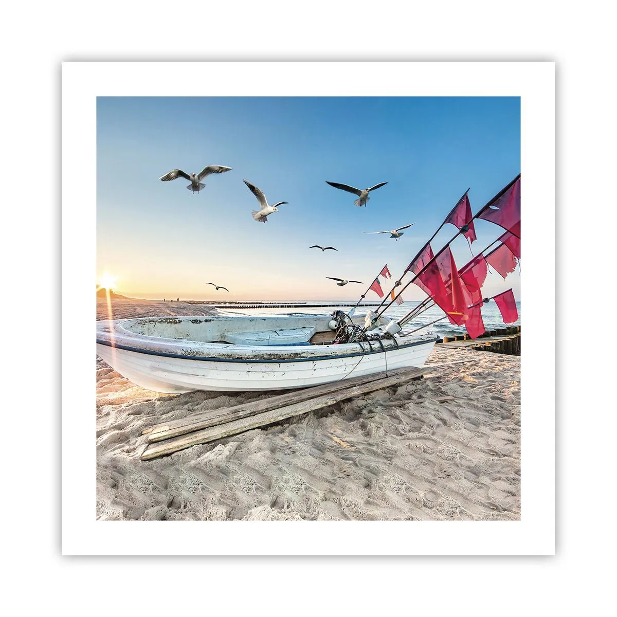 Plakat - Et velfortjent hvil - 50x50 cm