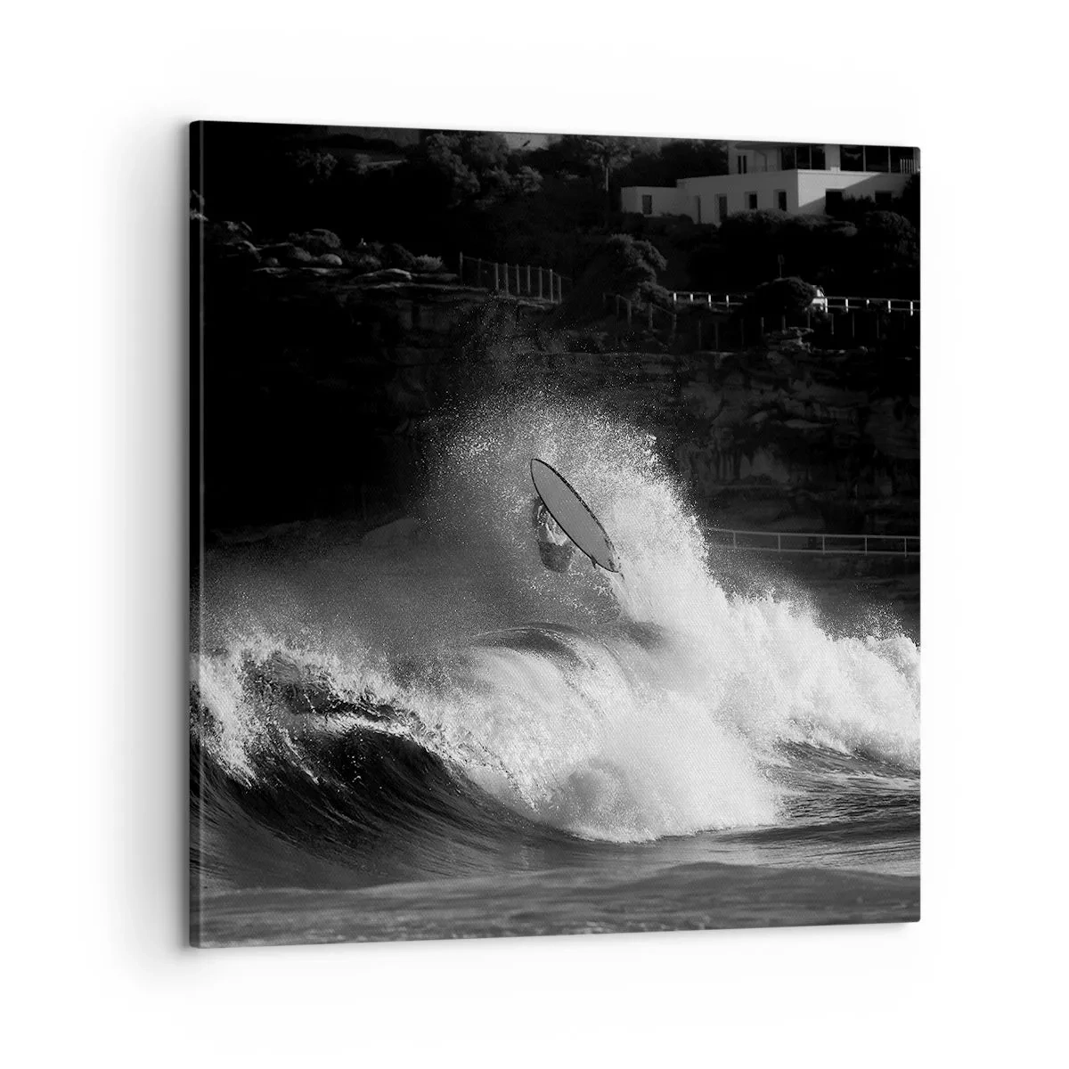 Lærredstryk - Billede på lærred - Udfordring accepteret! - 60x60 cm