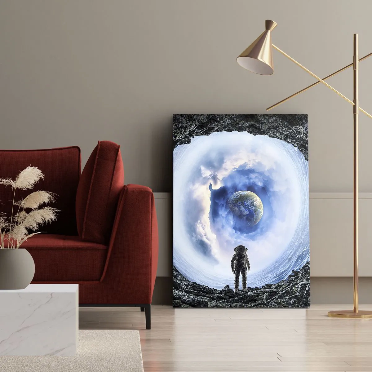 Lærredstryk - Billede på lærred - Ikke langt hjemmefra - 50x70 cm
