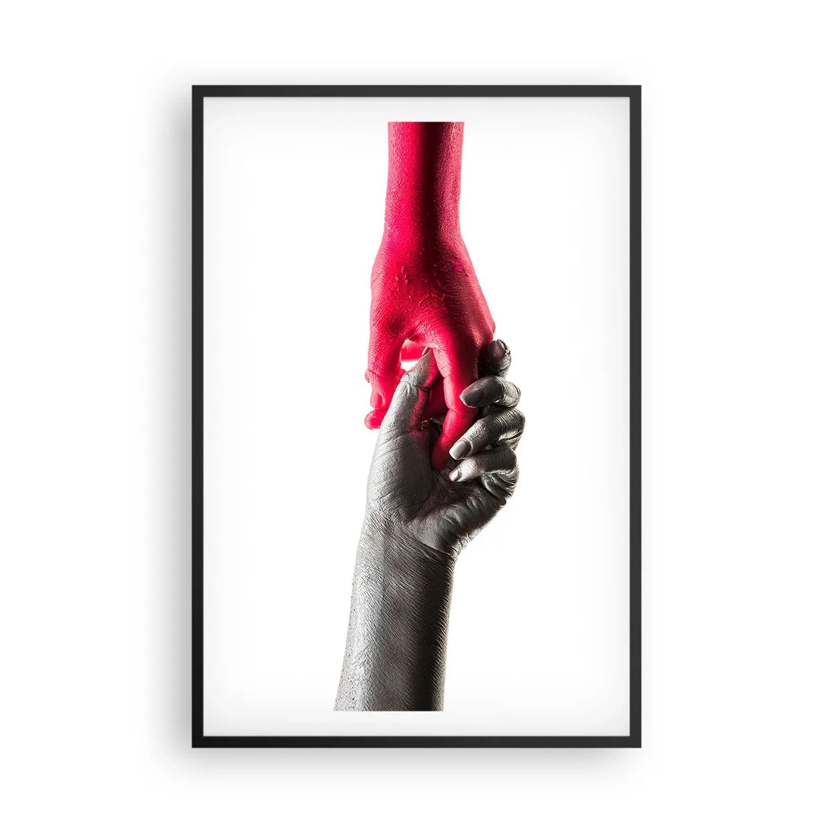 Plakat i sort ramme - Sammen, om end forskellige - 61x91 cm