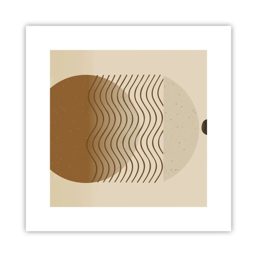 Plakat - Om geometriske figurers oprindelse - 30x30 cm