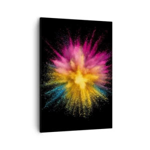 Lærredstryk - Billede på lærred - Farvernes fødsel  - 50x70 cm