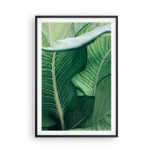 Plakat i sort ramme - Livet er intenst grønt - 61x91 cm