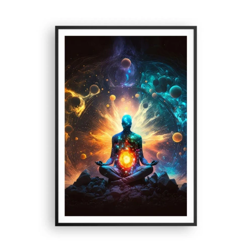 Plakat i sort ramme - Kosmisk ro - 70x100 cm