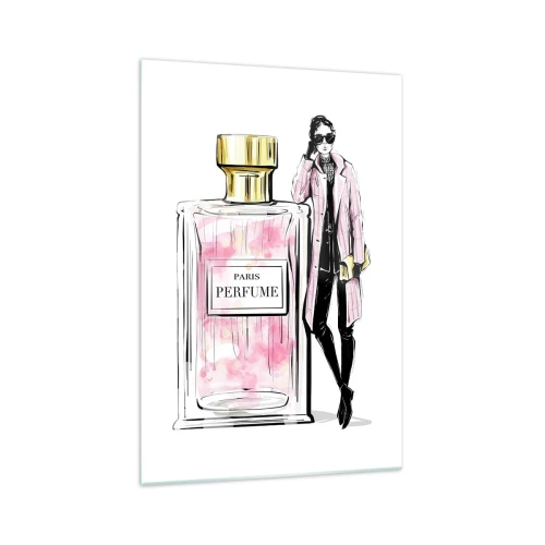 Billede på glas - Parisisk sensualitet - 70x100 cm