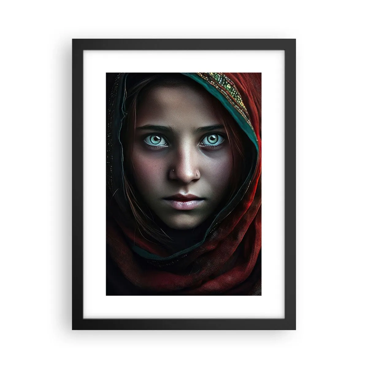 Plakat i sort ramme - Østens prinsesse - 30x40 cm