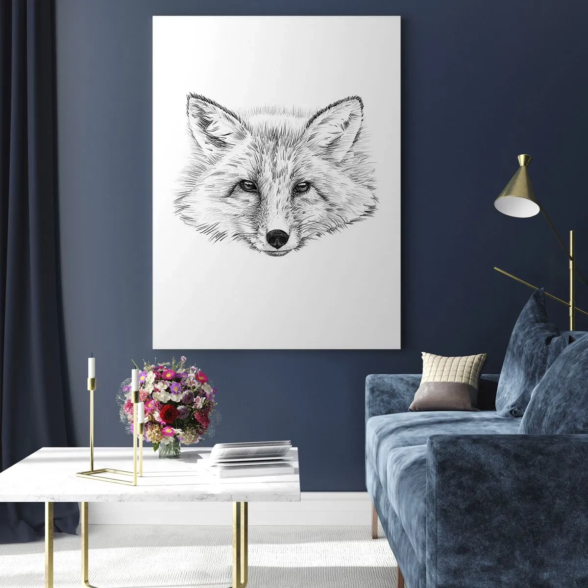 Billede på glas - Kan disse øjne lyve? - 80x120 cm