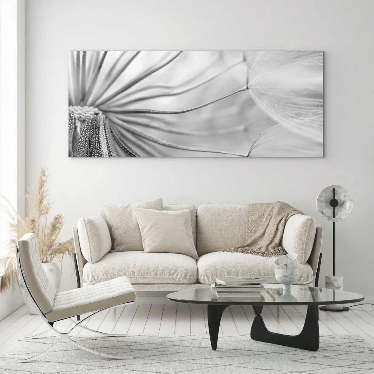 Billede på glas - Blæsende drager - 100x40 cm