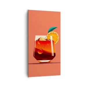 Lærredstryk - Billede på lærred - Sommerens forfriskning - 65x120 cm