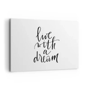 Lærredstryk - Billede på lærred - Of course - 100x70 cm