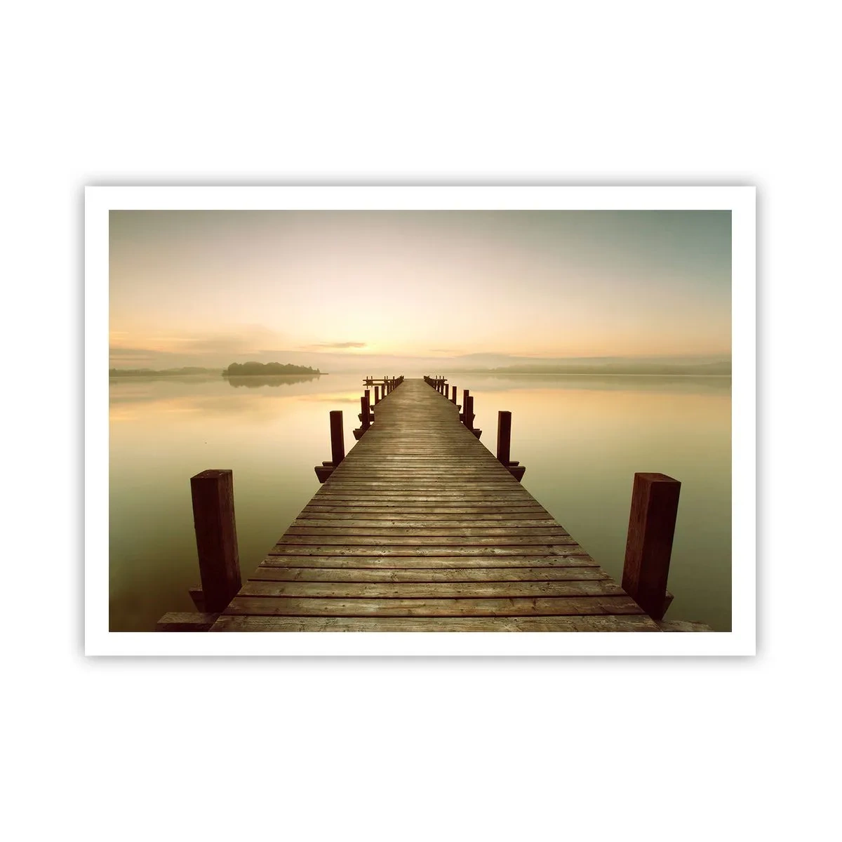 Plakat - Før daggry, daggry, lys - 100x70 cm