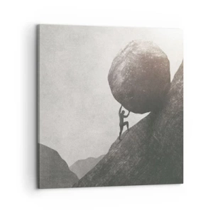 Lærredstryk - Billede på lærred - Jeg tror mod al forventning - 60x60 cm