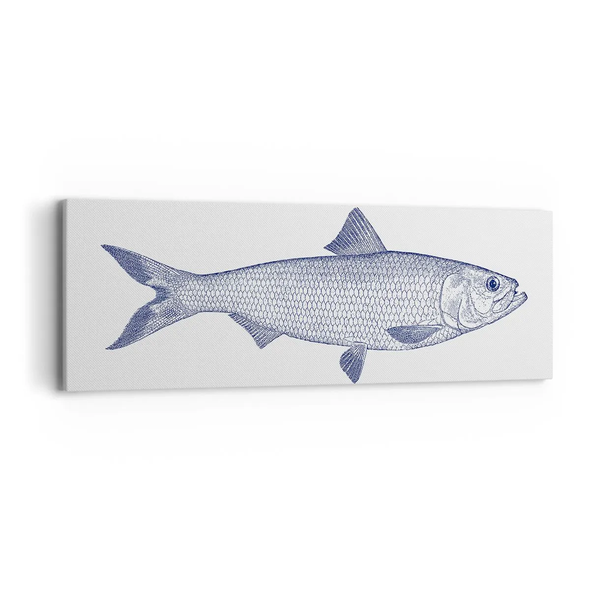 Lærredstryk - Billede på lærred - Hilsner fra de nordlige have - 90x30 cm