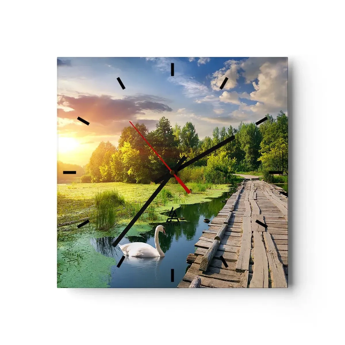 Vægur, Uret - Sommer, sommer overalt - 40x40 cm