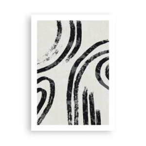 Plakat - Halvt stoppet - 50x70 cm