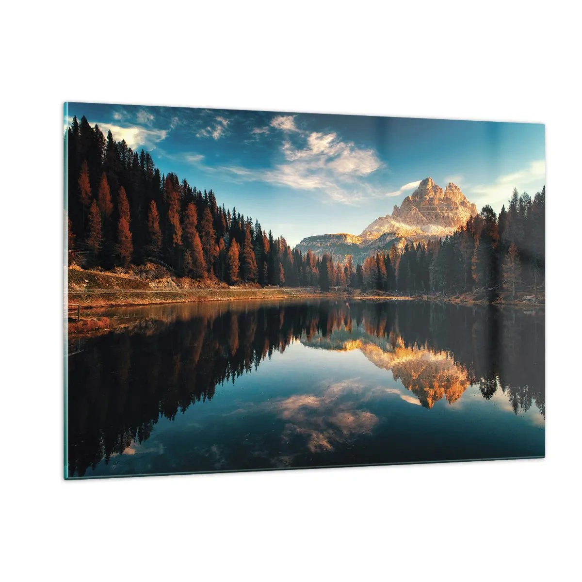 Billede på glas - Dobbelt landskab - 120x80 cm