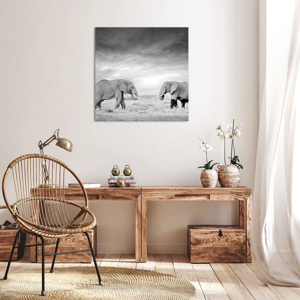 Lærredstryk - Billede på lærred - Gråt er smukt - 50x50 cm