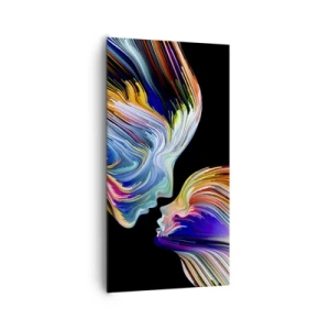 Lærredstryk - Billede på lærred - Fusion af energi og lys - 65x120 cm