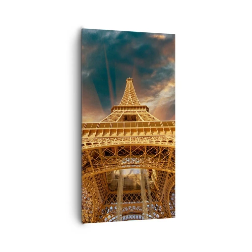 Lærredstryk - Billede på lærred - Hvordan menneskeheden nåede himlen - 65x120 cm