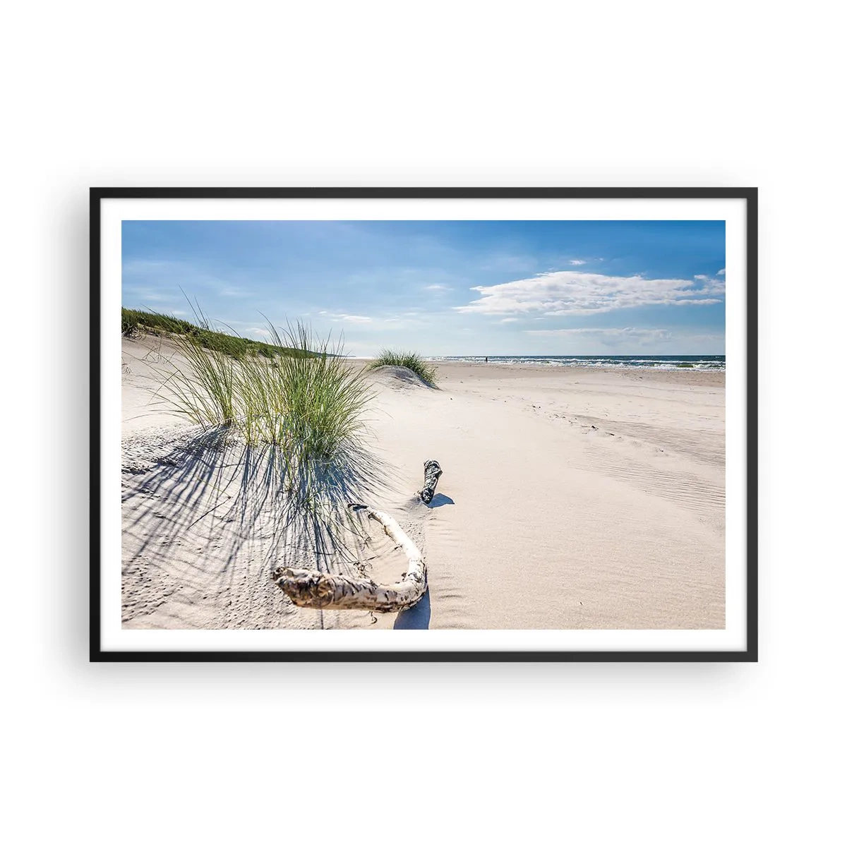 Plakat i sort ramme - Den smukkeste? Baltisk - 100x70 cm