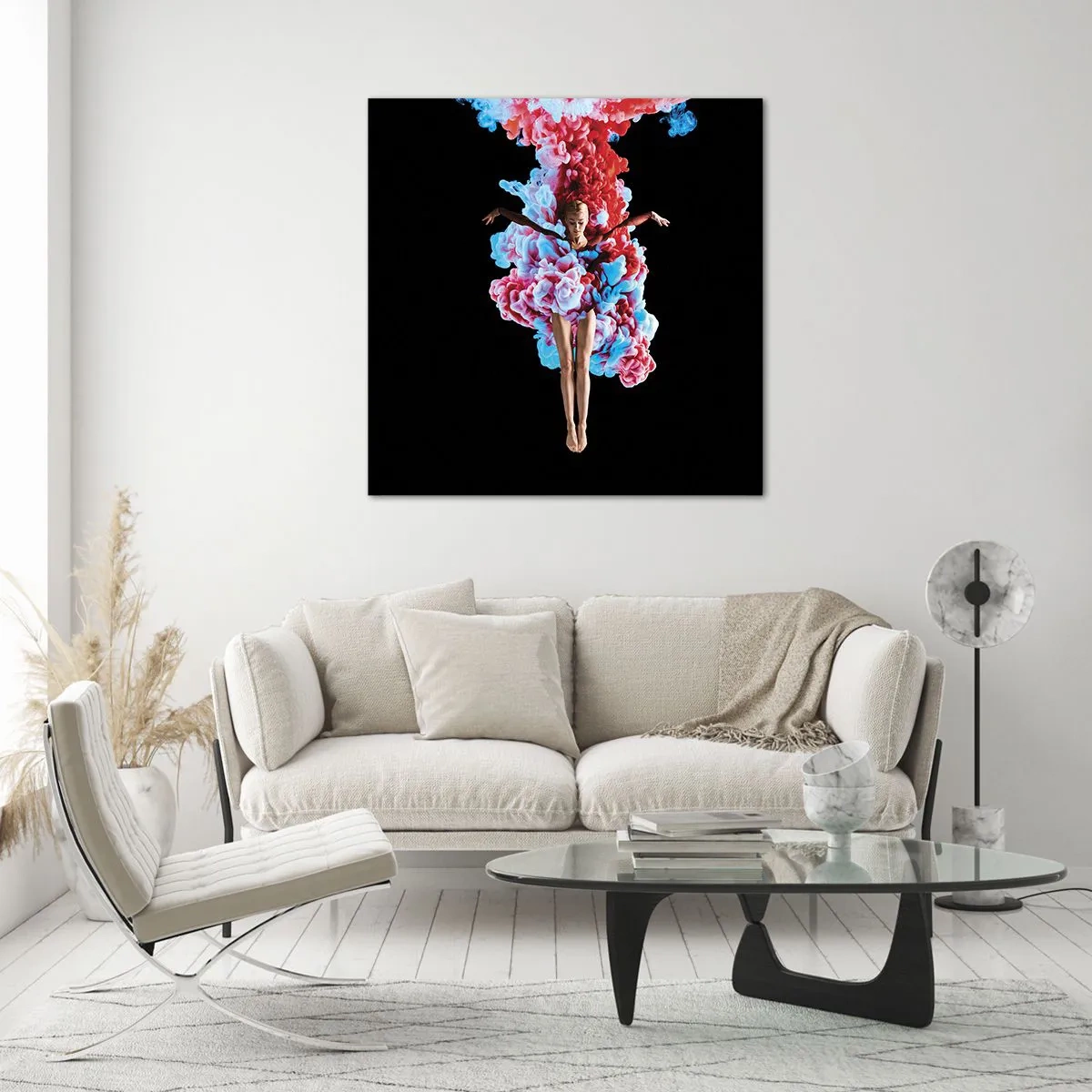 Billede på glas - I fuld blomstring - 70x70 cm