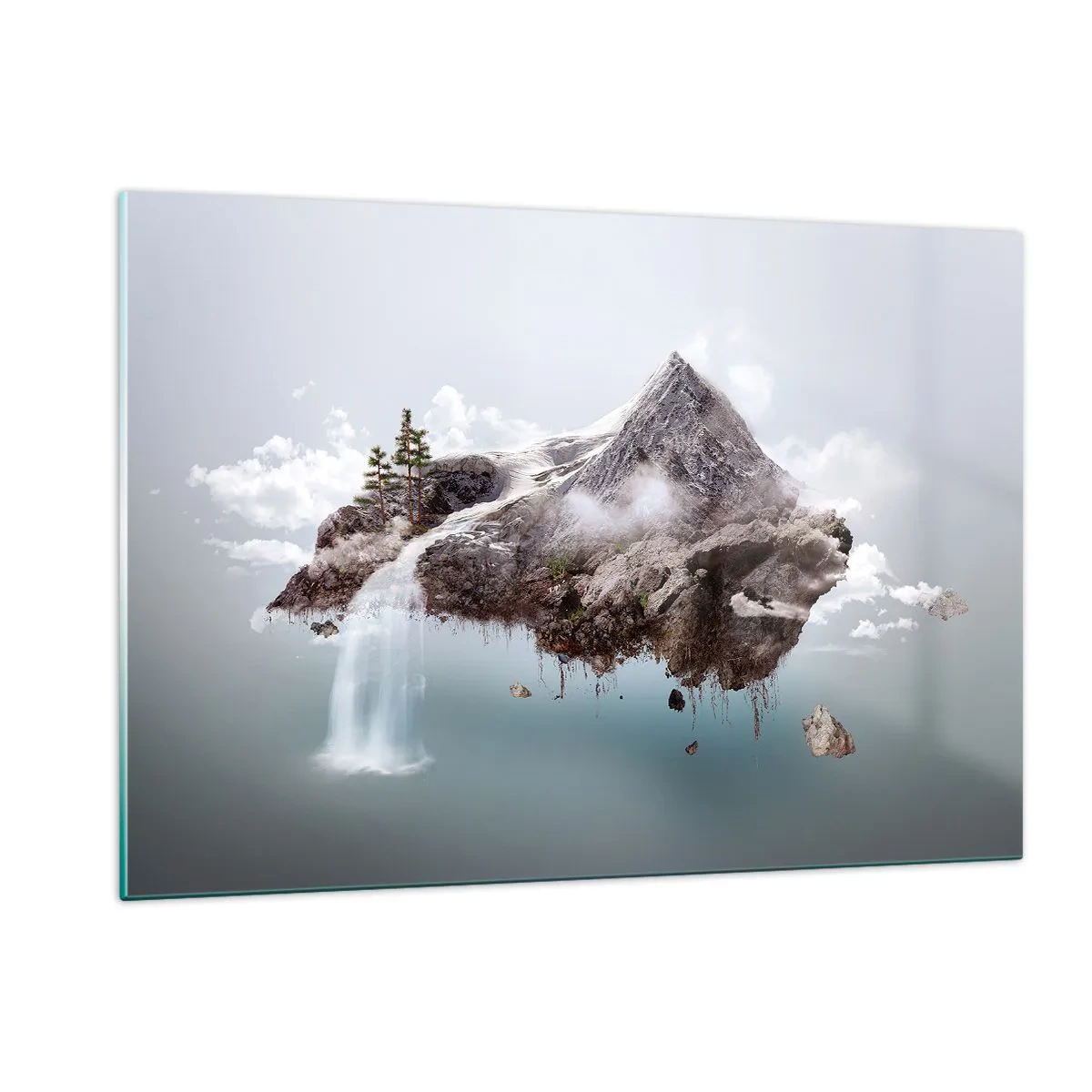 Billede på glas - Set gennem en surrealists øjne - 120x80 cm