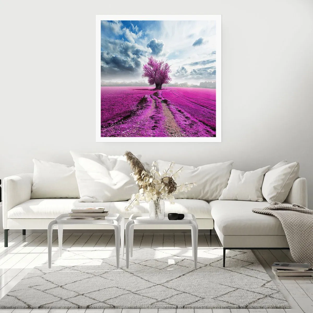 Plakat - Hedeslette - charmerende - 60x60 cm