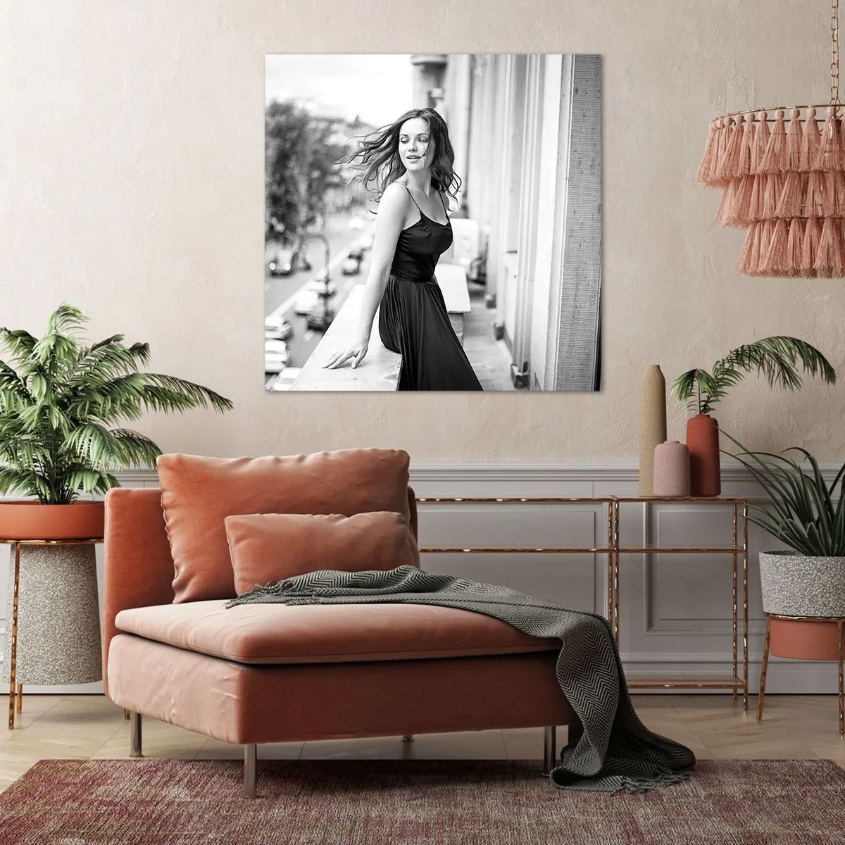 Lærredstryk - Billede på lærred - Bestemt en pariser - 60x60 cm