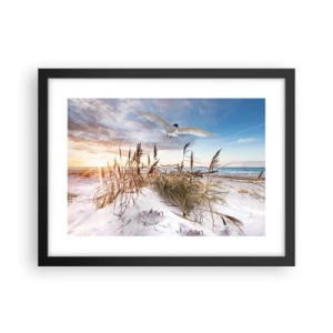 Plakat i sort ramme - Vind fra havet - 40x30 cm