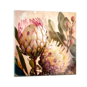 Billede på glas - Ømt omfavnet - 60x60 cm