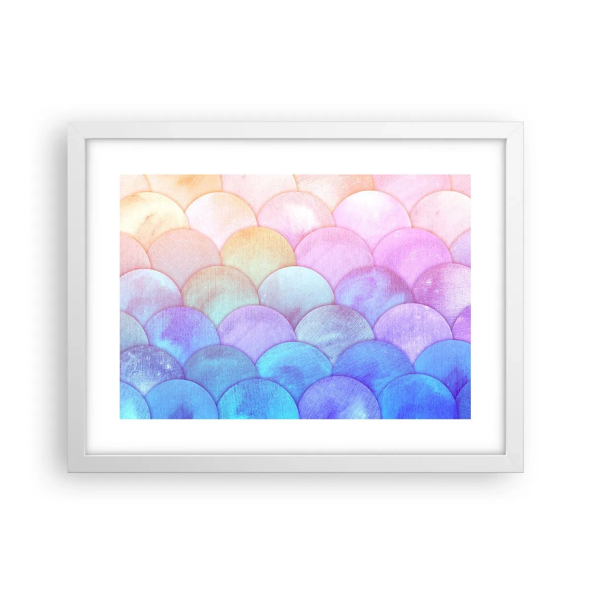 Plakat i hvid ramme - Perleskaller - 40x30 cm