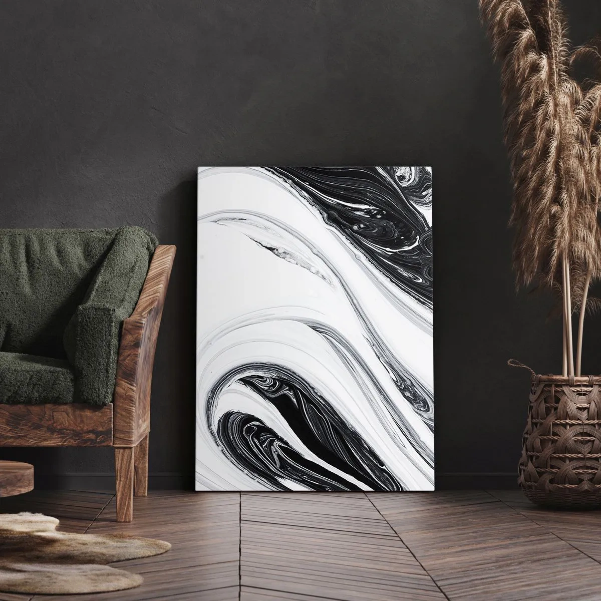 Lærredstryk - Billede på lærred - Kombination af modsætninger - 50x70 cm