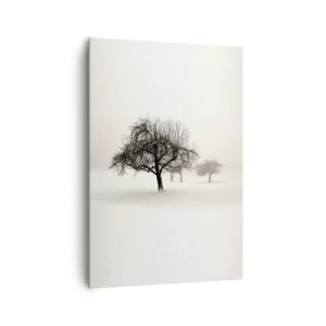 Lærredstryk - Billede på lærred - Vintersøvn - 70x100 cm