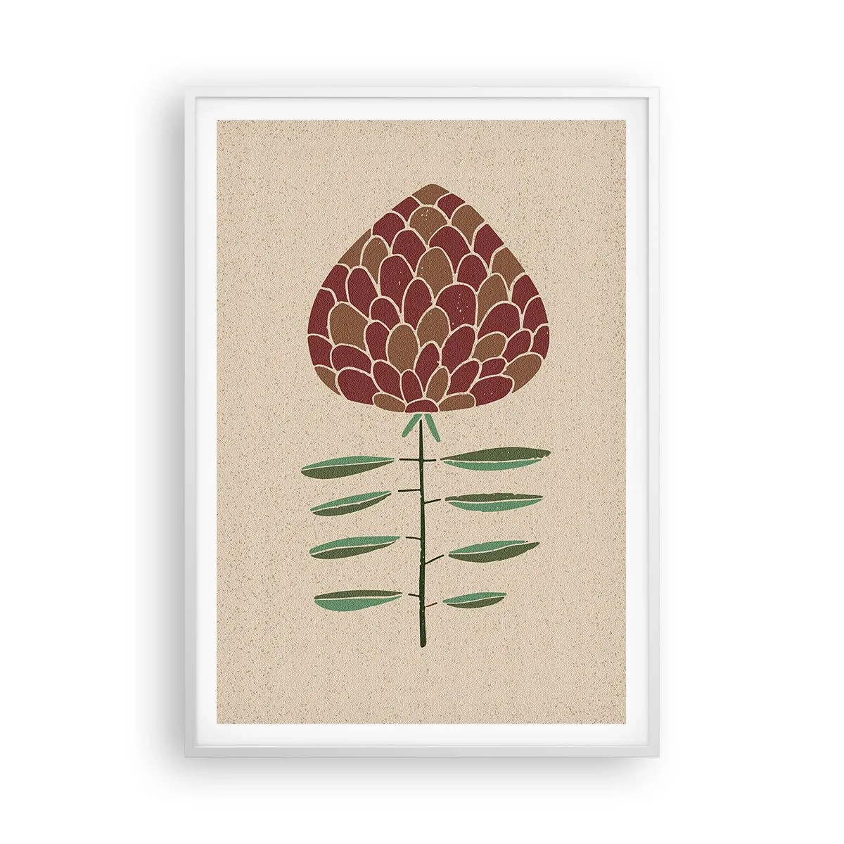 Plakat i hvid ramme - Som en stor pind - 70x100 cm