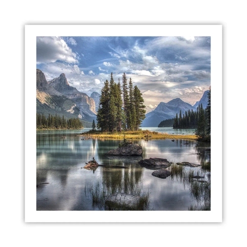 Plakat - Over store og klare vande… - 60x60 cm