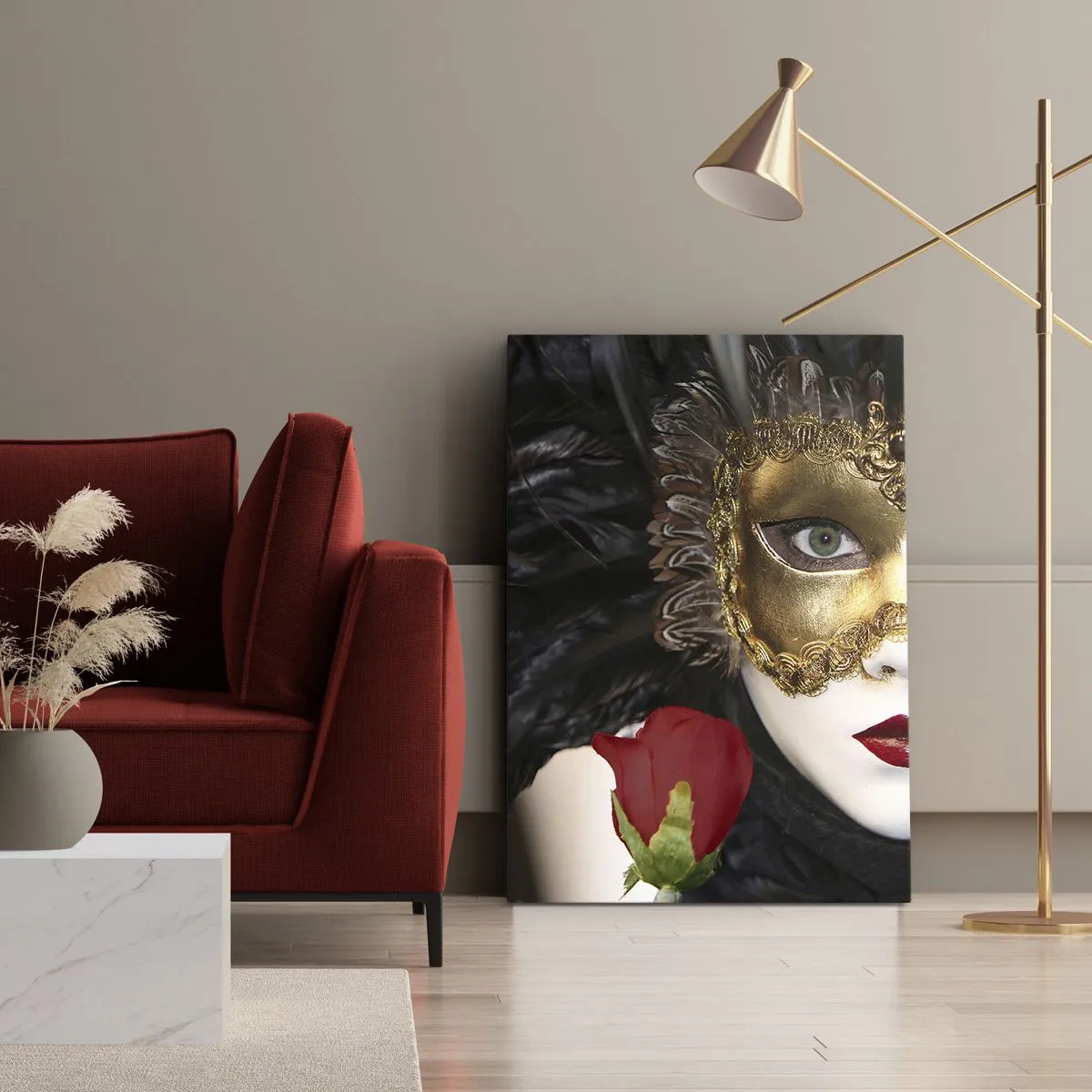 Lærredstryk - Billede på lærred - Fordi livet er et stort bal - 50x70 cm
